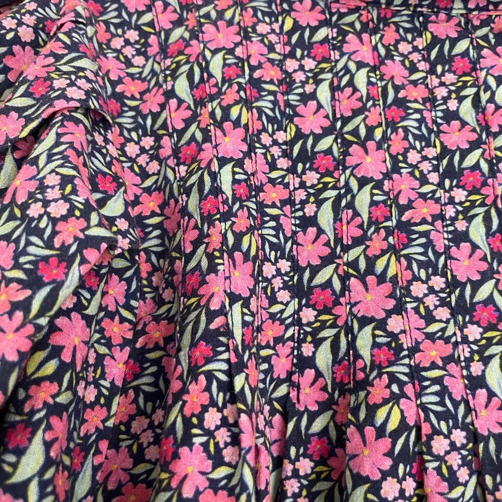 Meet Me In Santorini Pink and Navy Floral Beach and Coastal Resort Wear Size XS - Picture 3 of 6